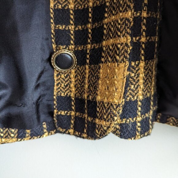 Vintage Mister Leonard Yellow Plaid blazer - Picture 8 of 9
